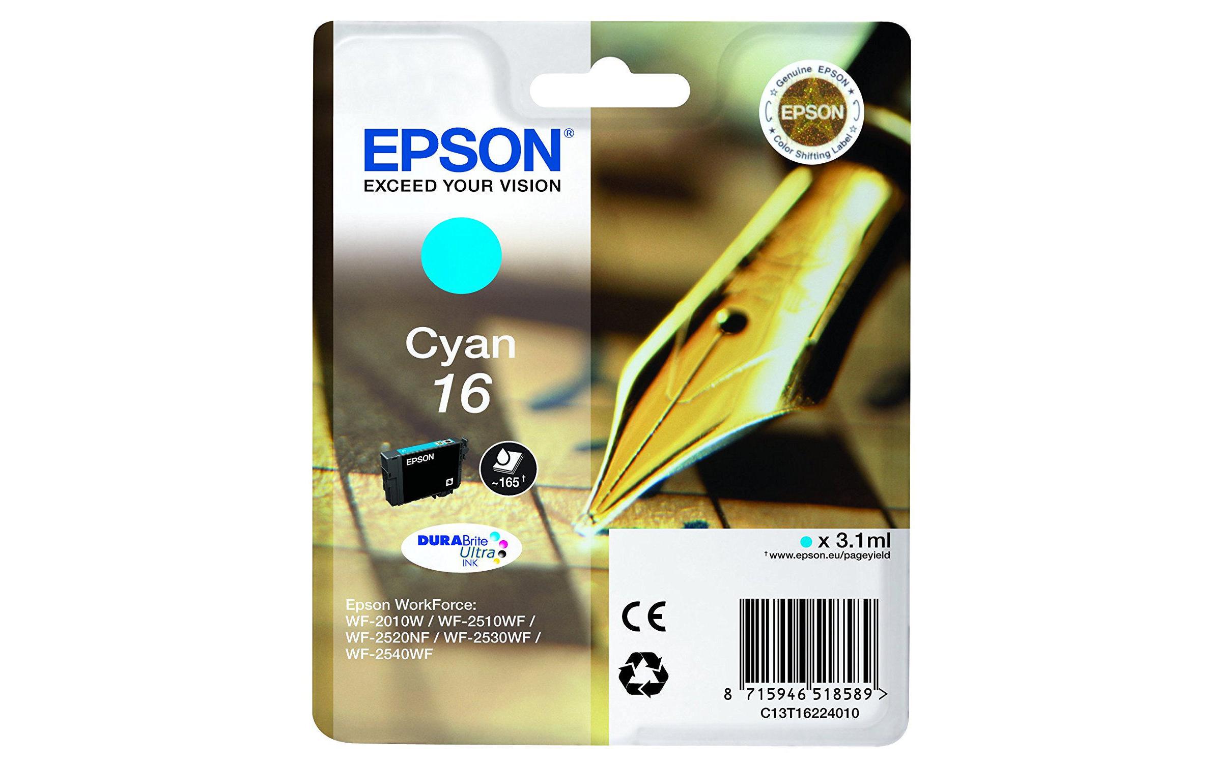 Epson Tinte T16224012 Cyan
