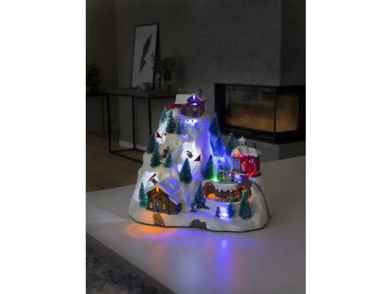 Konstsmide LED-Figur Szenerie Skipiste mit Animation, Mehrfarbig Konstsmide LED-Figur Szenerie Skipiste mit Animation, Mehrfarbig
