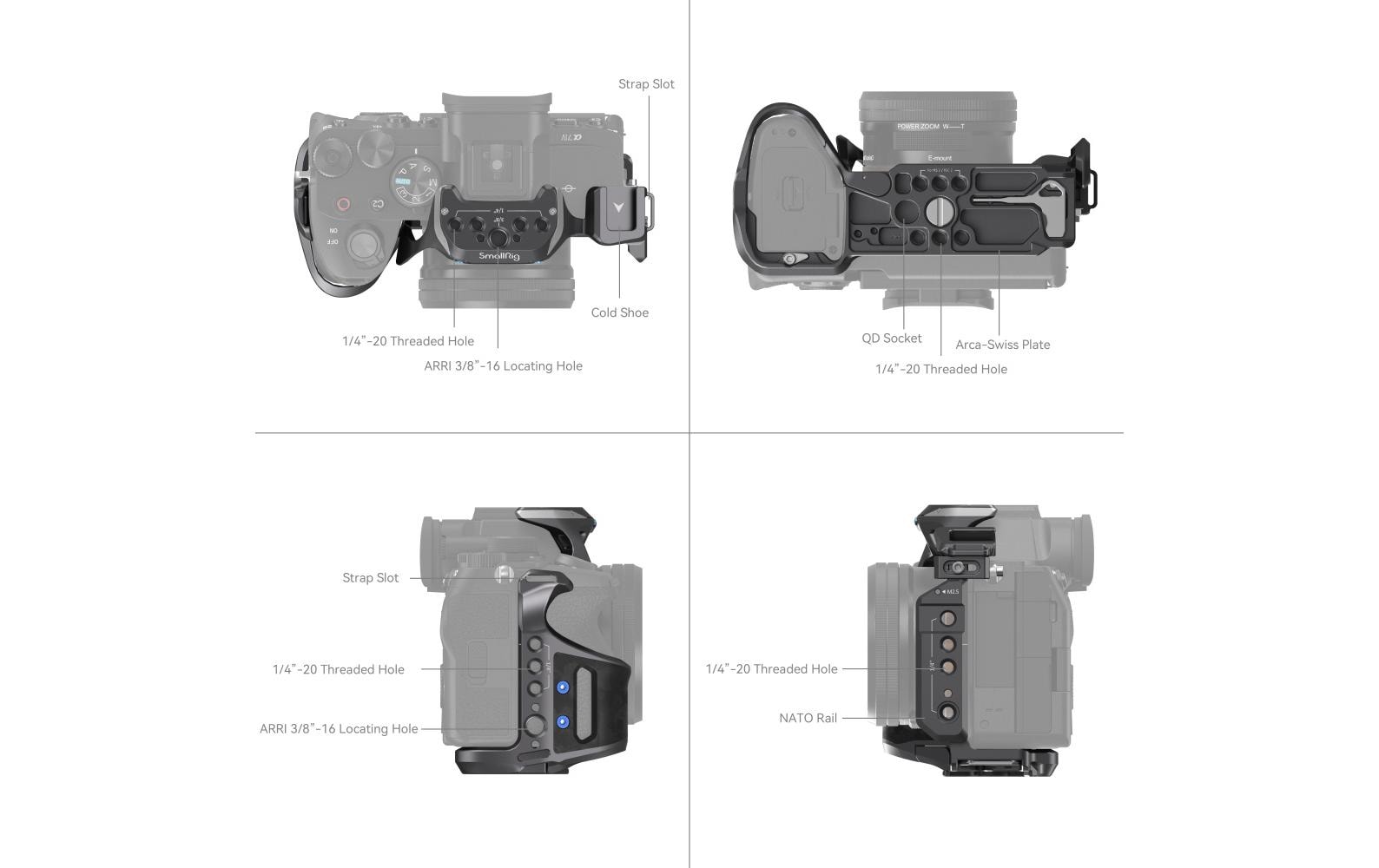 Smallrig Cage Rhinoceros Kit Sony Alpha 7R V / 7 IV / 7S III