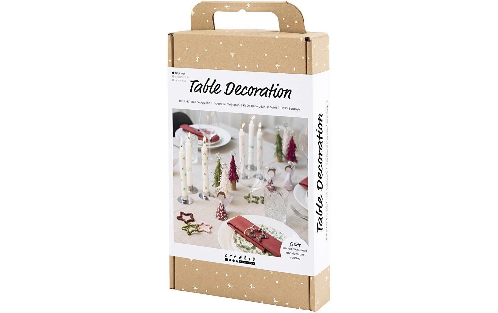 Creativ Company Bastelset Tischdekoration Engel/Weihnachtsbäume/Sterne