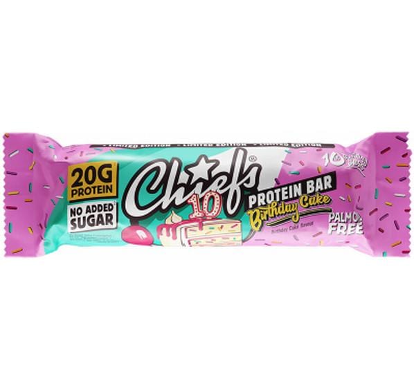 Chiefs Riegel Protein Bar Birthday Cake, 12 x 20 g