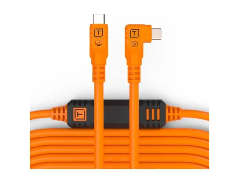Tether Tools TetherPro USB-C to USB-C, gerade auf rechtwinklig Tether Tools TetherPro USB-C to USB-C, gerade auf rechtwinklig
