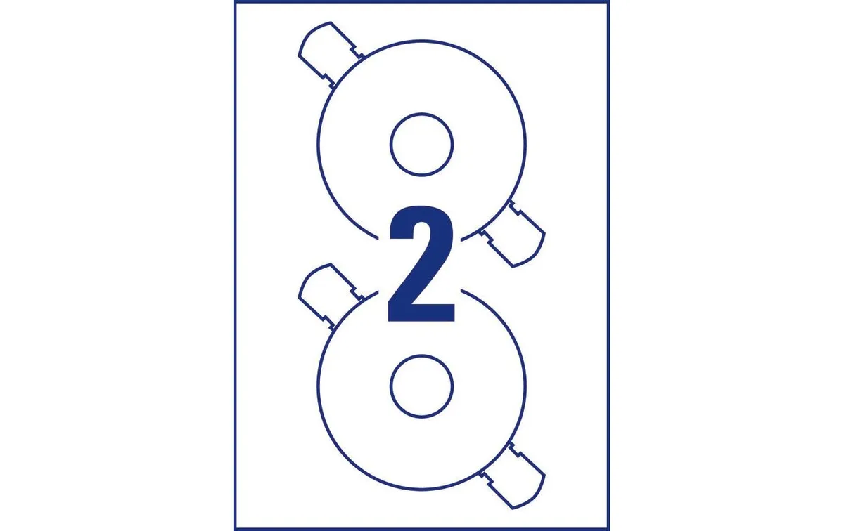 Avery Zweckform CD-Etiketten L6043 Ø 117 mm