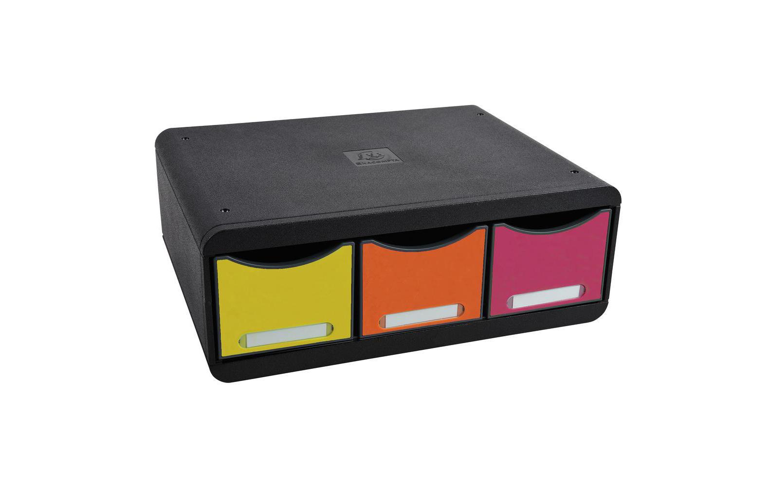 Exacompta Schubladenbox Toolbox Maxi 3 Schubladen, Mehrfarbig Exacompta Schubladenbox Toolbox Maxi 3 Schubladen, Mehrfarbig