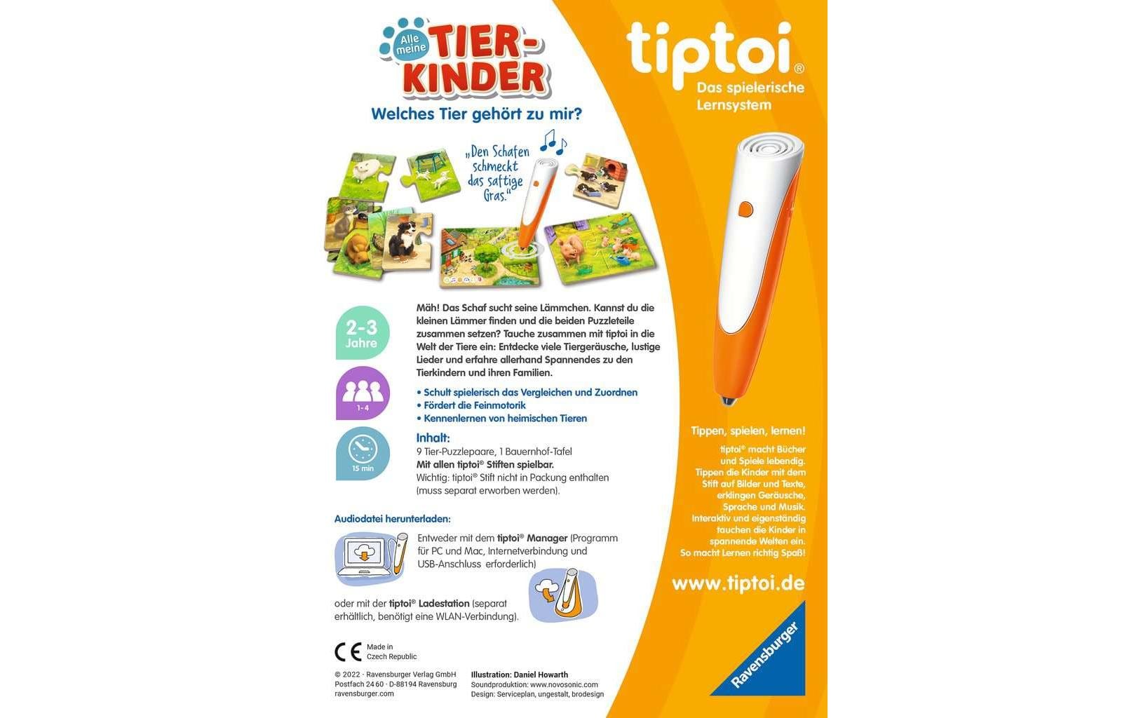 tiptoi Puzzle Alle meine Tierkinder