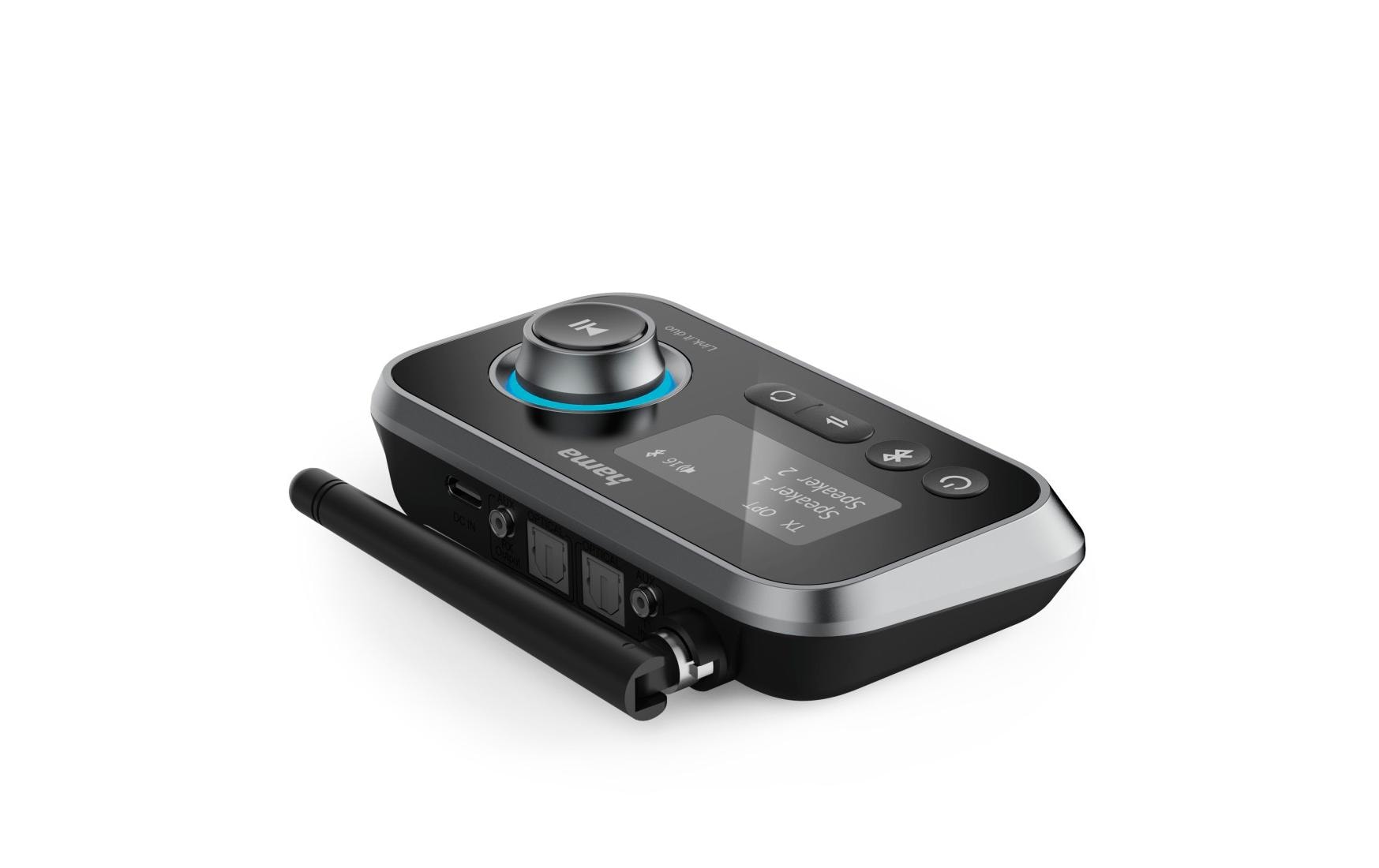 Hama Link.it duo Bluetooth-Sender und -Empfänger, Schwarz
