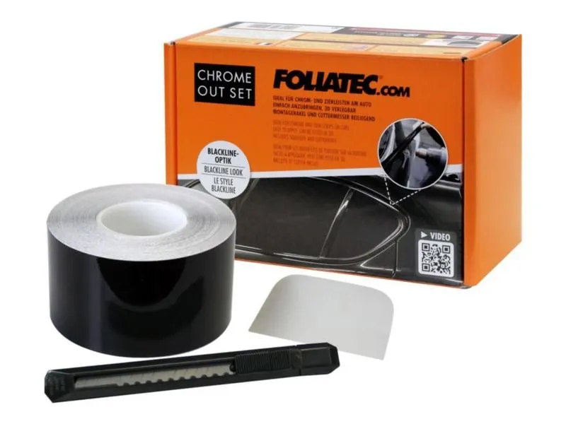 Foliatec Klebefolie Chrome Out Set Schwarz