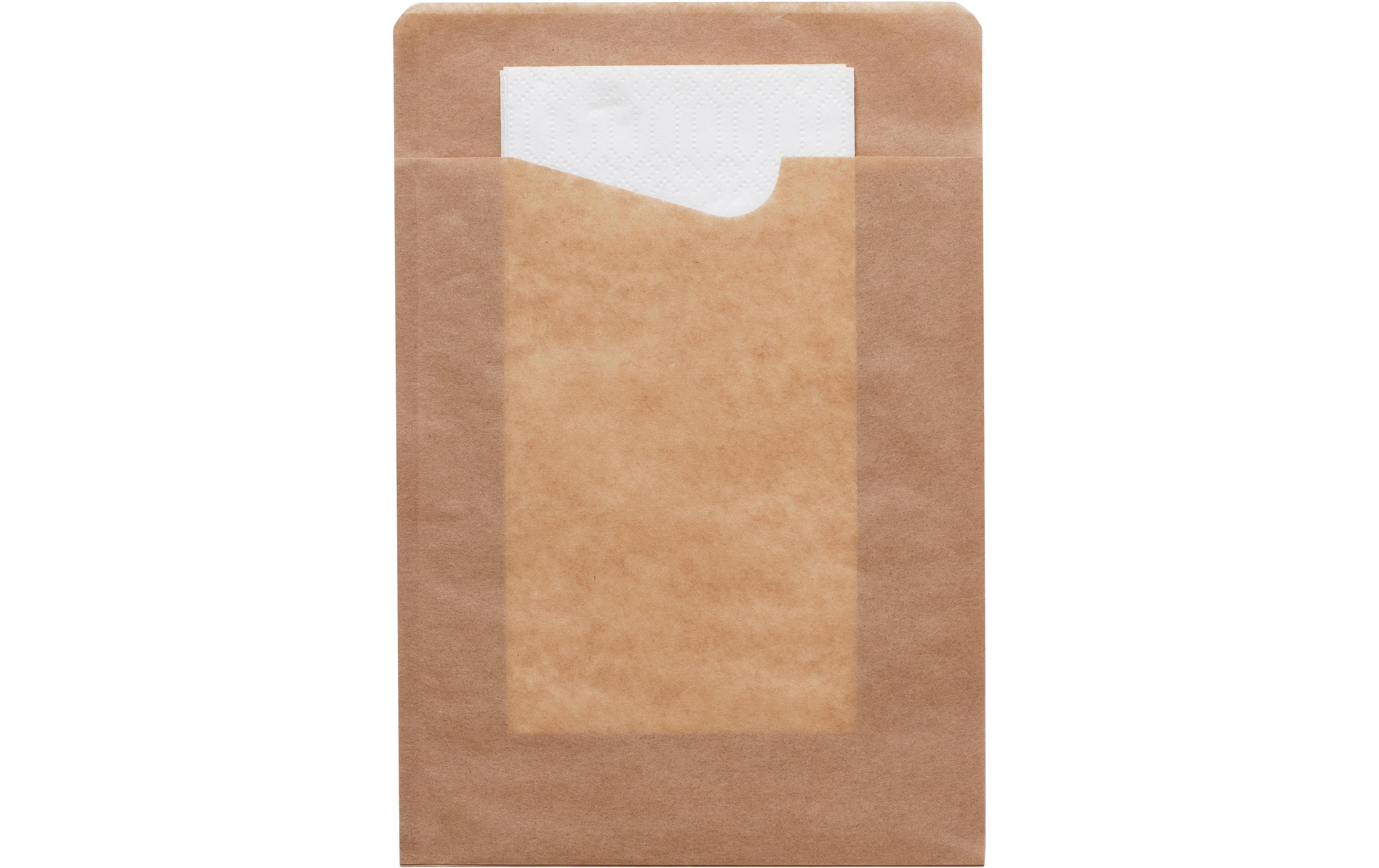 BioPak Snackserviette 14.3 cm x 21 cm, Weiss