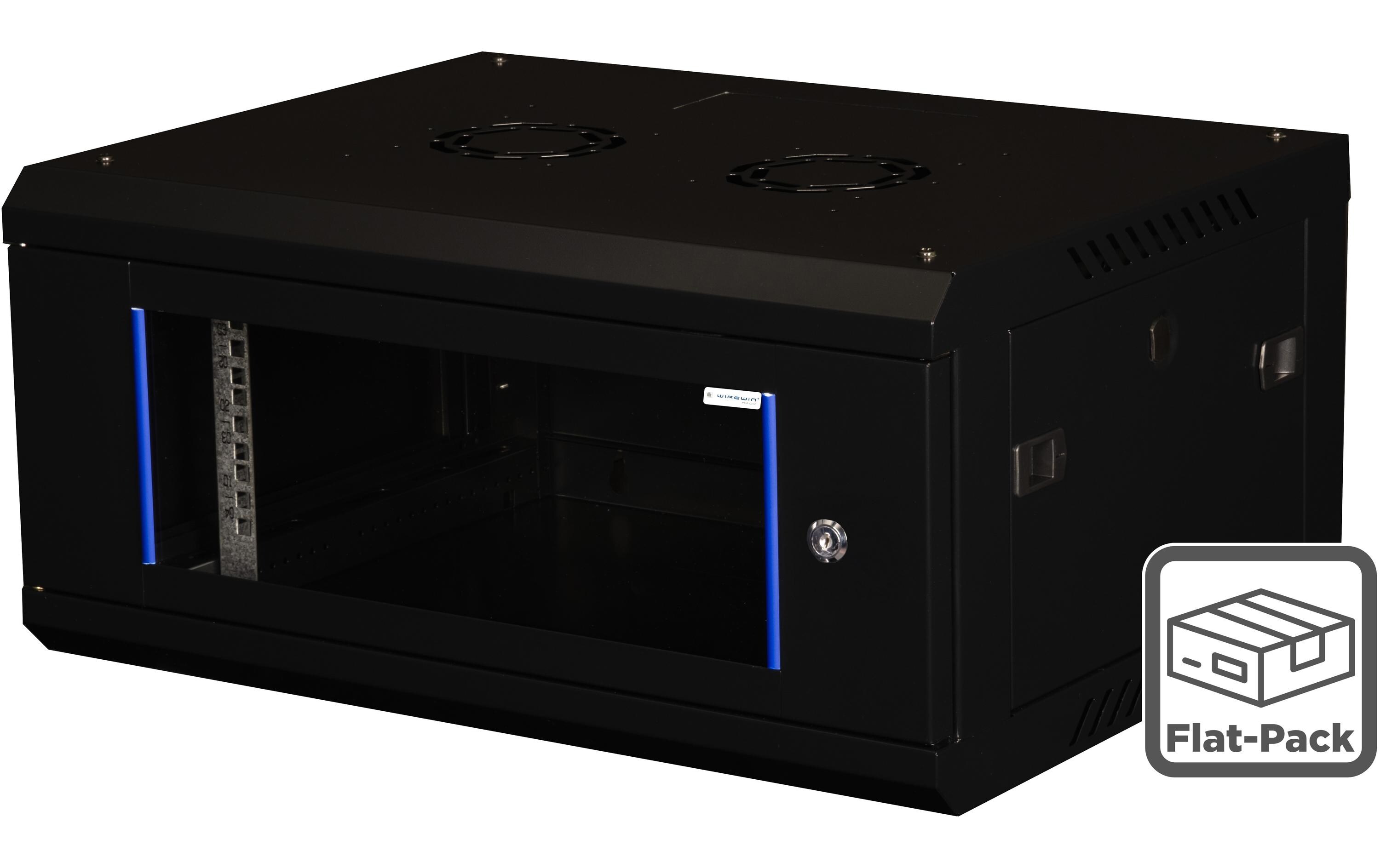 Wirewin Wandschrank 600X450X4U Pro 3rd Gen 19 / 4HE / Flat-Pack Wirewin Wandschrank 600X450X4U Pro 3rd Gen 19 / 4HE / Flat-Pack