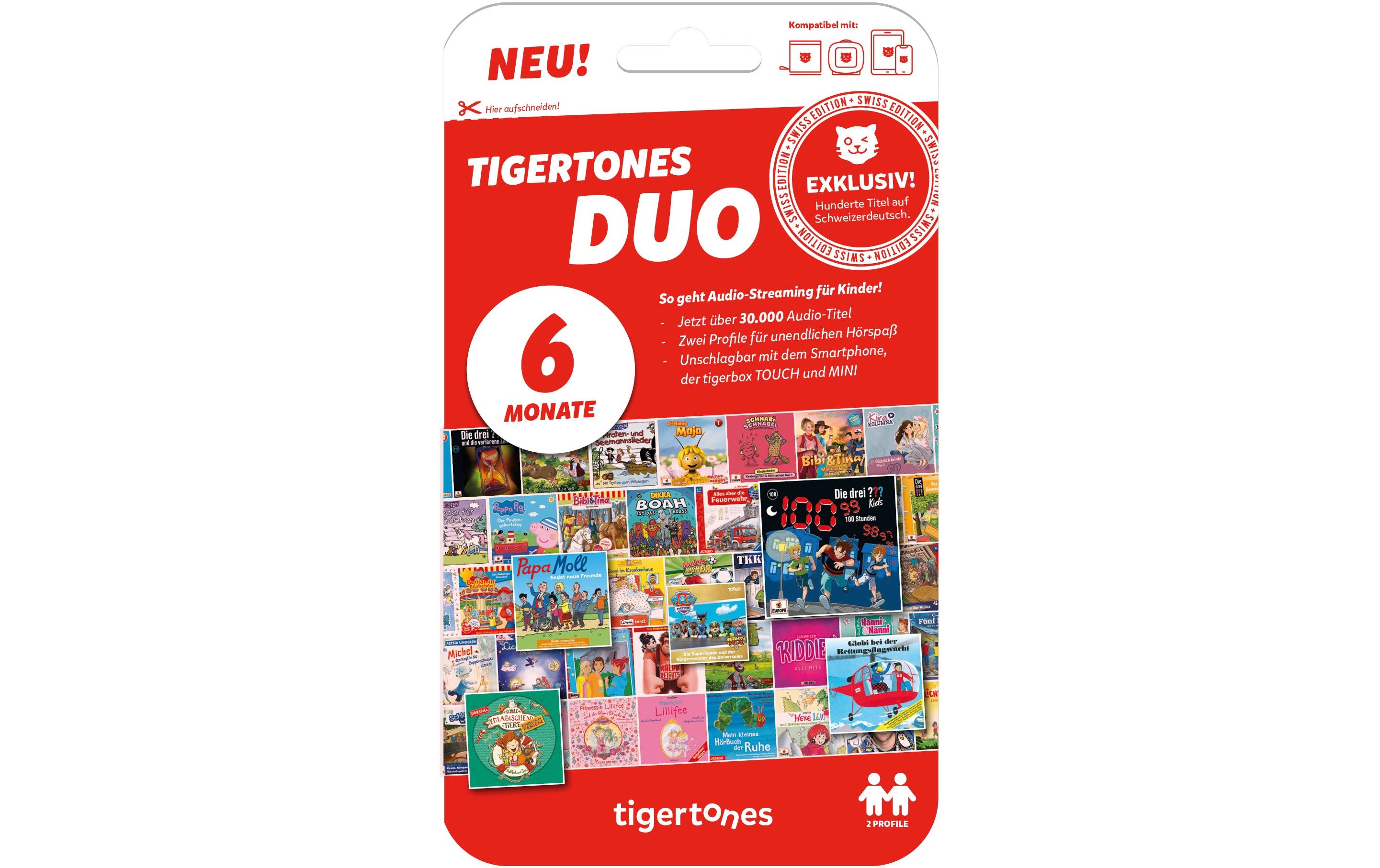 Tigermedia tigertones Duo – Ticket Swiss Edition 6 Monate