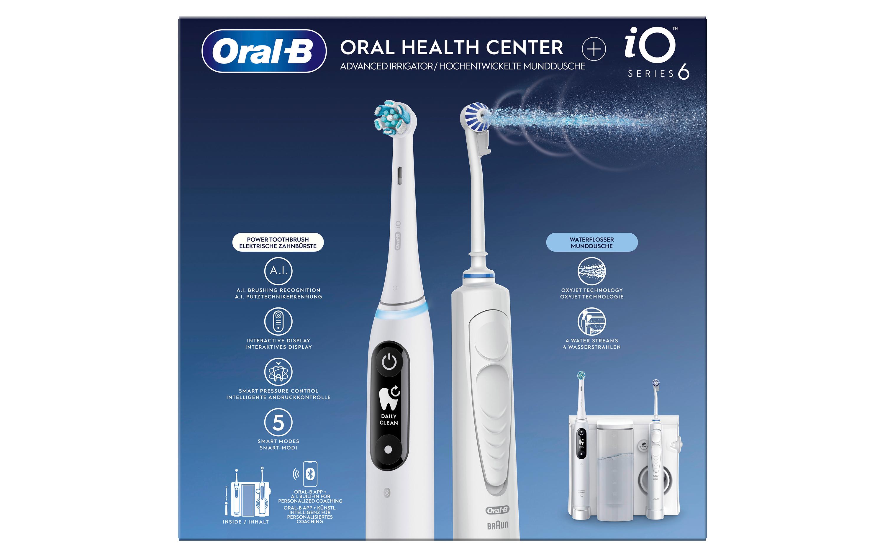 Oral-B Munddusche-Set OxyJet Oral Health Center iO6