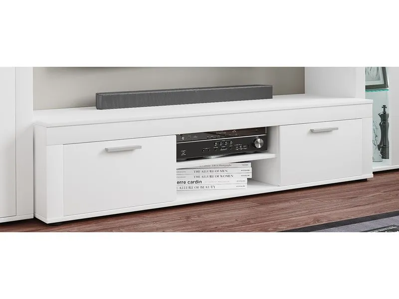 VCM TV-Möbel Usilo XL 160 x 45 cm, Weiss VCM TV-Möbel Usilo XL 160 x 45 cm, Weiss