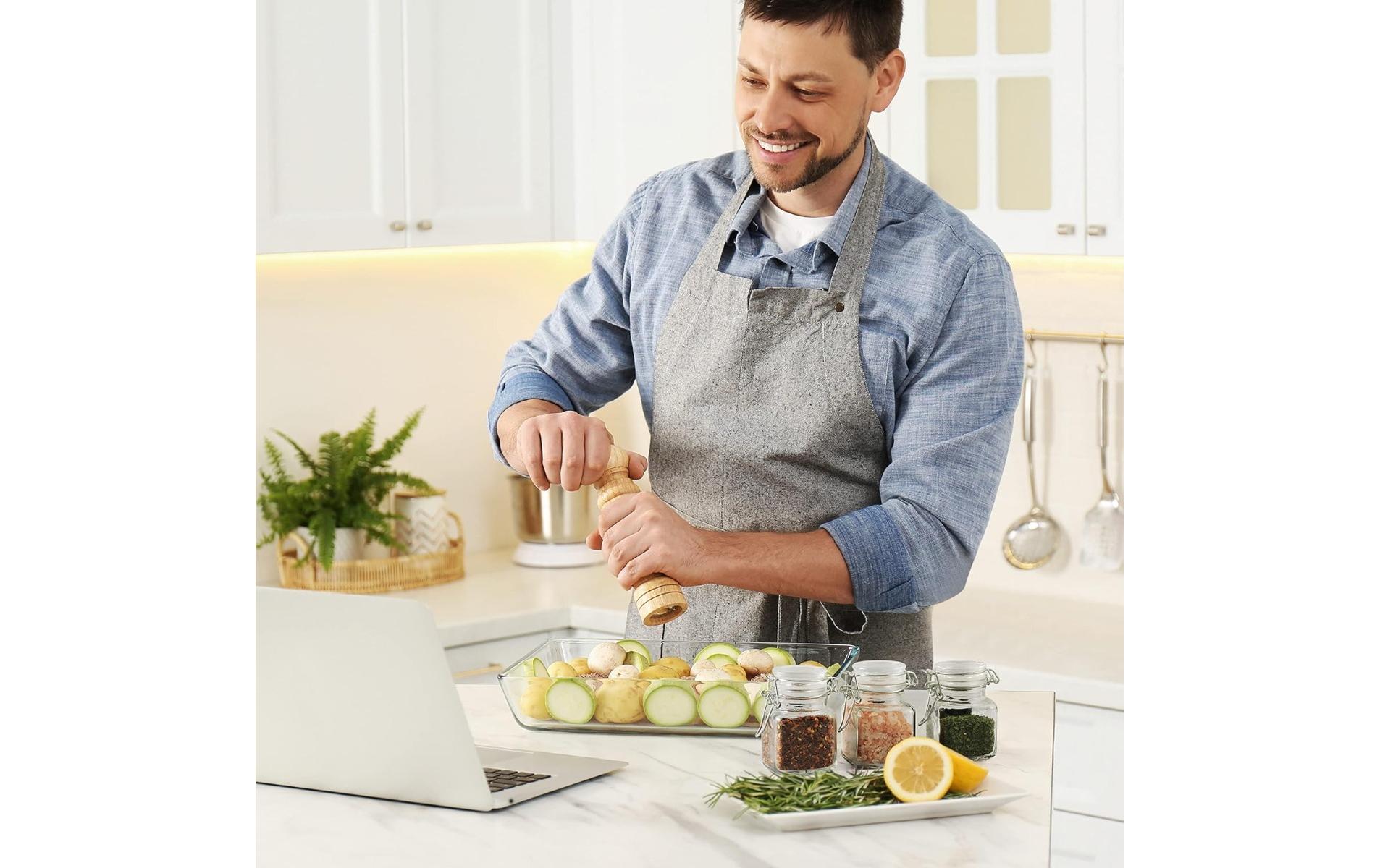 Oak & Steel Gewürzstreuer mit Deckel 12 Stück, Transparent