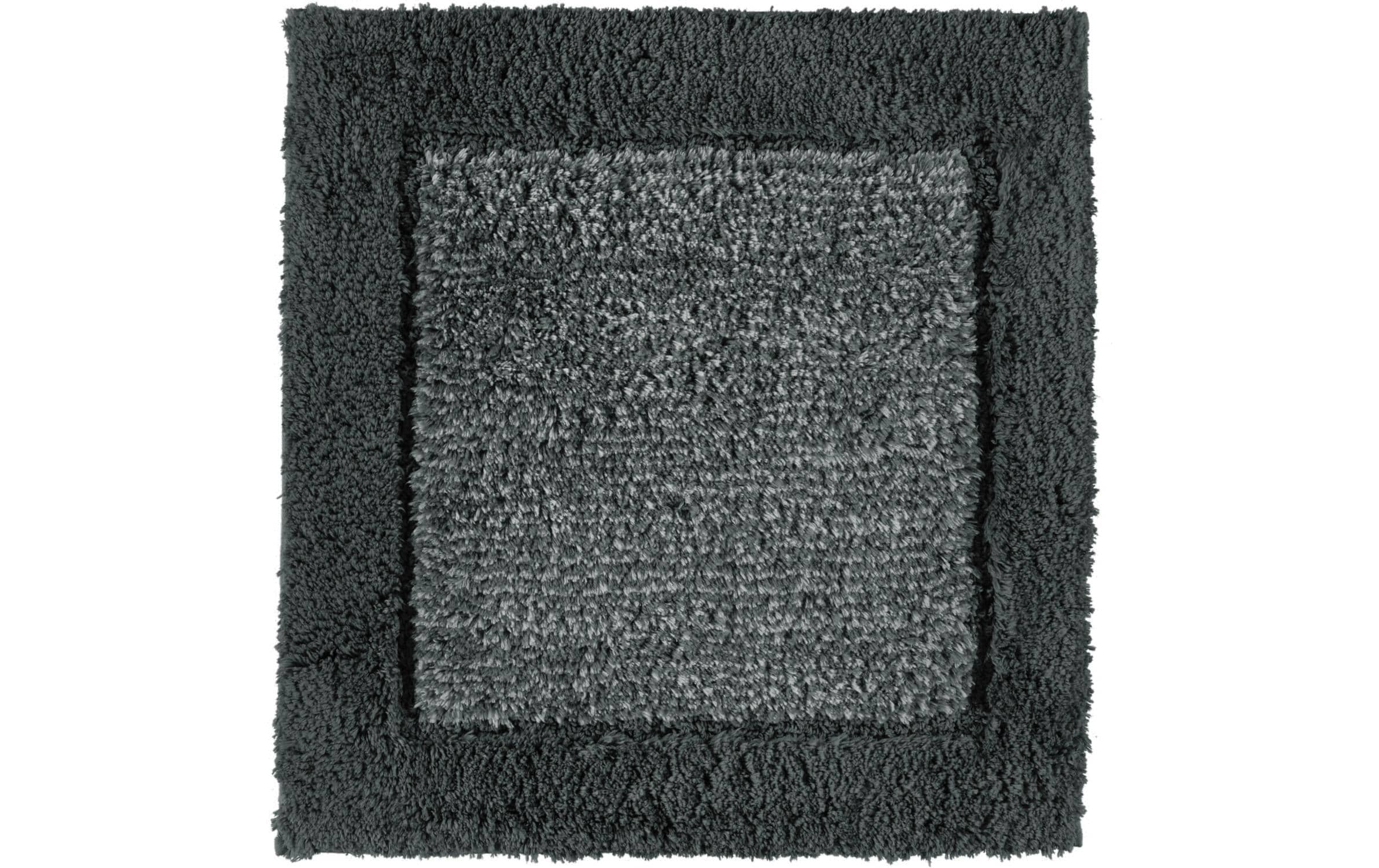 Cawö Badteppich Two-Tone 60 x 60 cm, Dunkelgrau
