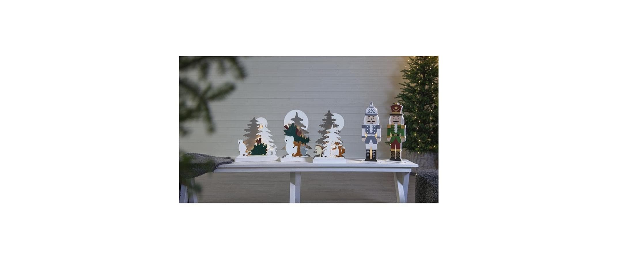 Star Trading LED-Figur Nussknacker, 52 cm, Grau