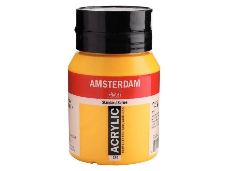 Amsterdam Acrylfarbe Standard 270 Azogelb halbdeckend, 500 ml Amsterdam Acrylfarbe Standard 270 Azogelb halbdeckend, 500 ml