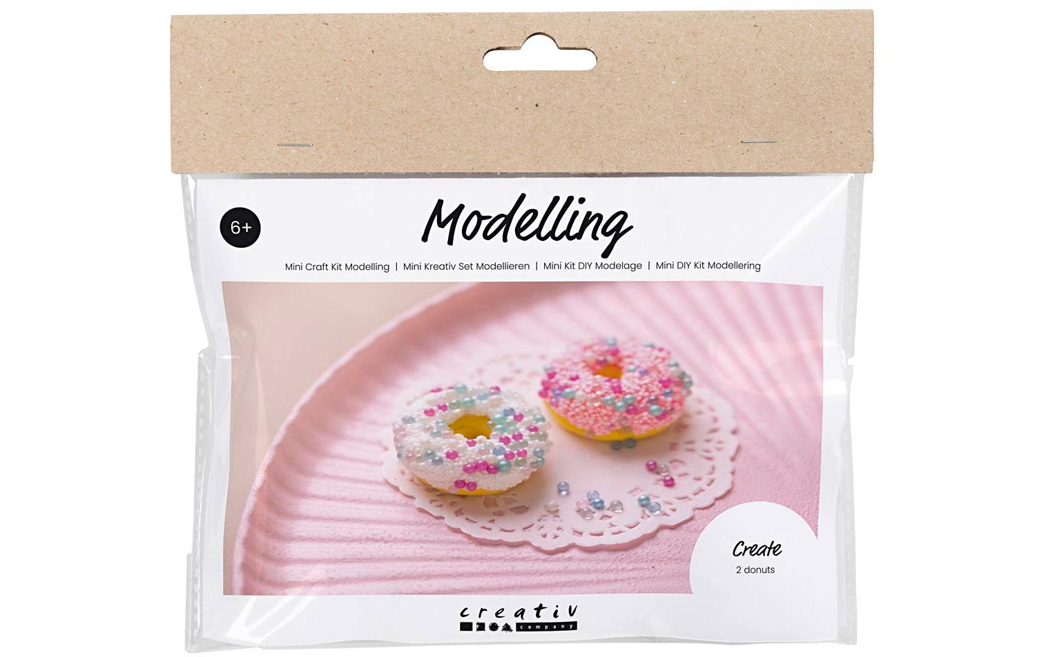 Creativ Company Modellier-Set Donuts Rosa/Weiss