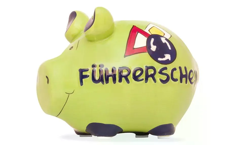 G. Wurm Spardose Führerschwein Gelb G. Wurm Spardose Führerschwein Gelb