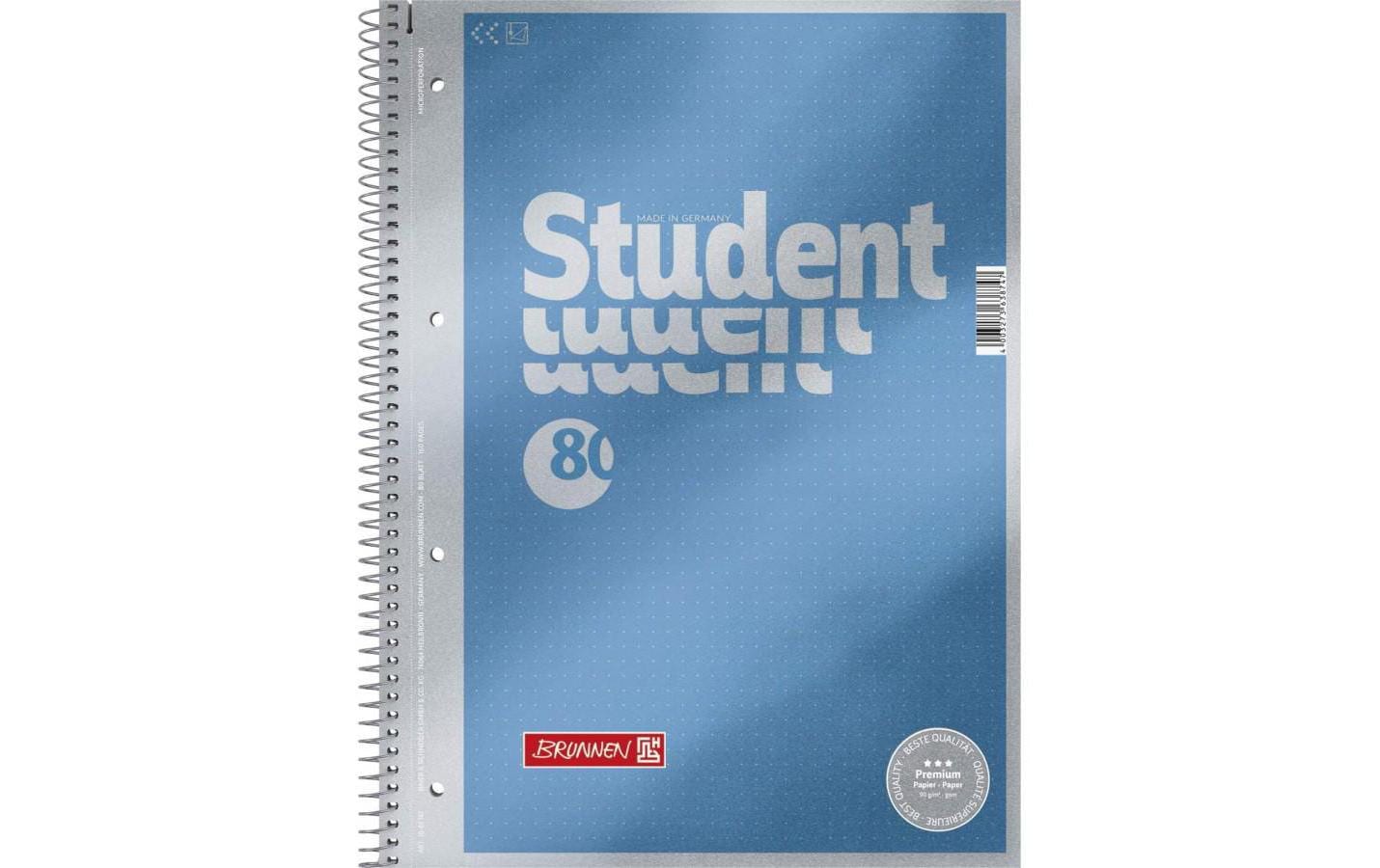 Brunnen Collegeblock Premium Student A4, Dot, 80 Blatt Brunnen Collegeblock Premium Student A4, Dot, 80 Blatt