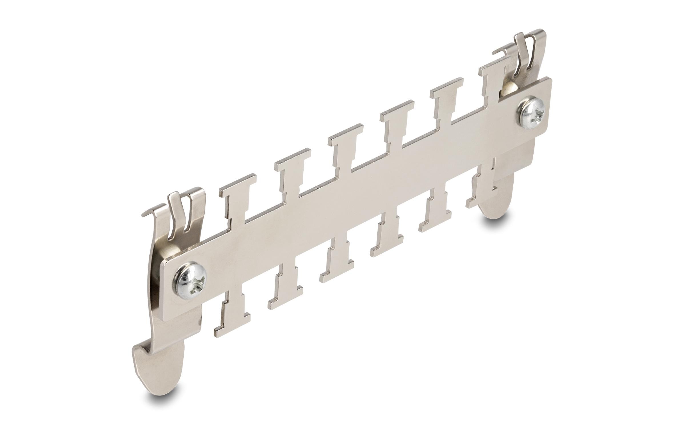 Delock Kabelabfangleiste für Hutschiene