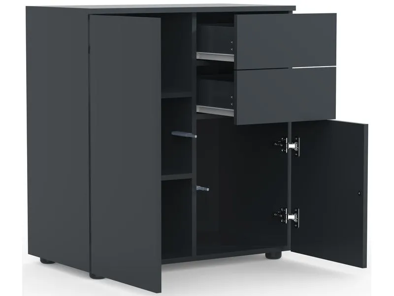 VCM Kommode Dalosa 70 x 77 cm, Grau