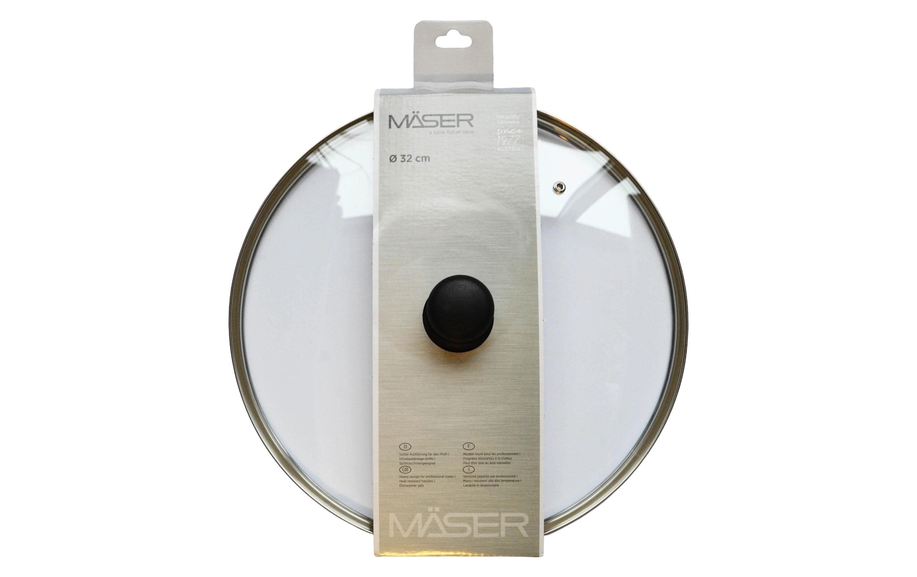 Mäser Pfannendeckel 32 cm, Transparent