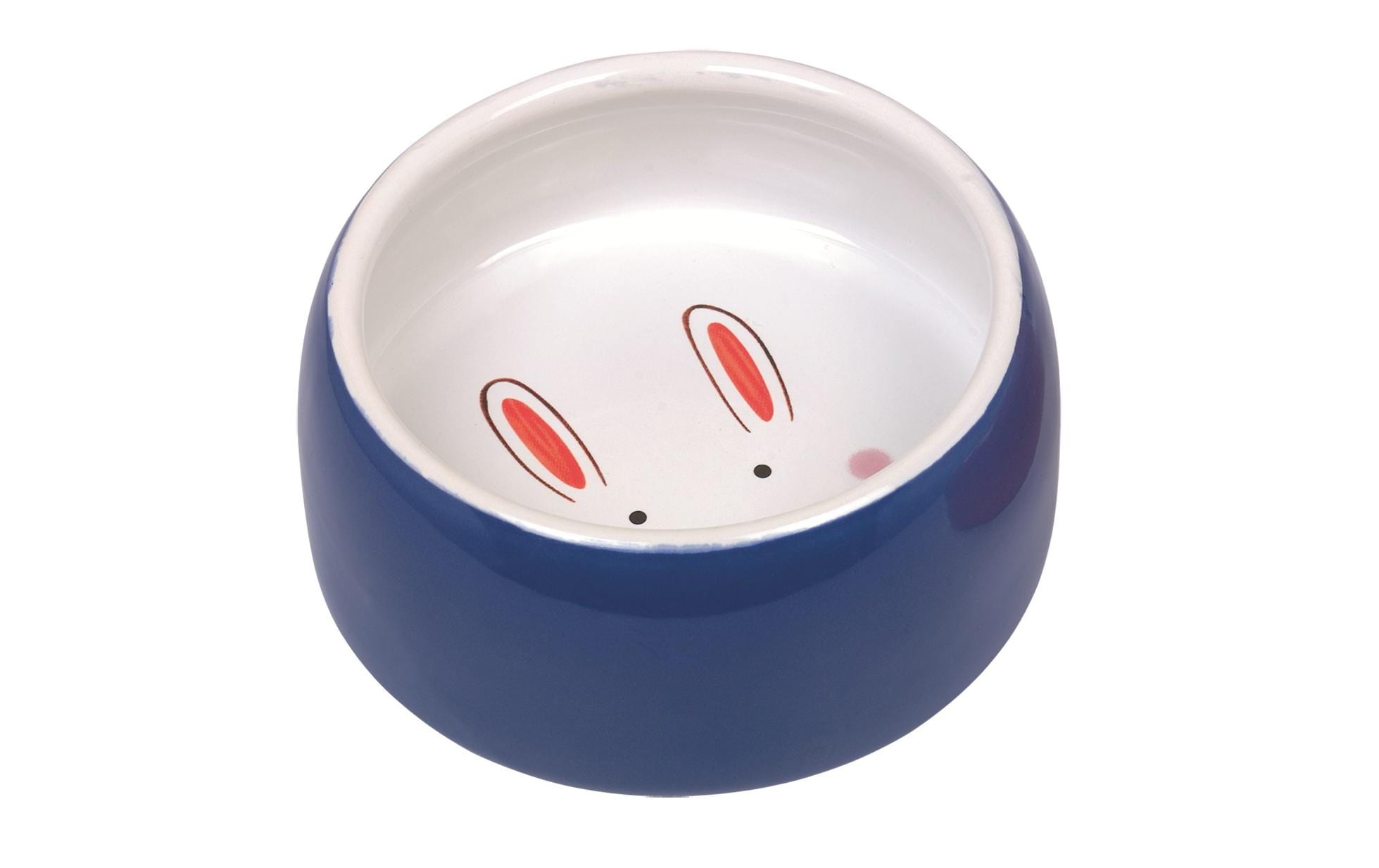 Nobby Keramiknapf Happy Rabbit, Blau, Ø 12 cm x 4.5 cm, 250 ml Nobby Keramiknapf Happy Rabbit, Blau, Ø 12 cm x 4.5 cm, 250 ml