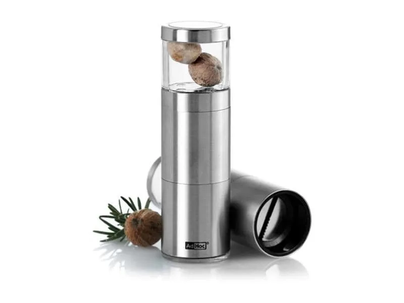 AdHoc Muskatmühle Muskatino 12.5 cm, Silber AdHoc Muskatmühle Muskatino 12.5 cm, Silber