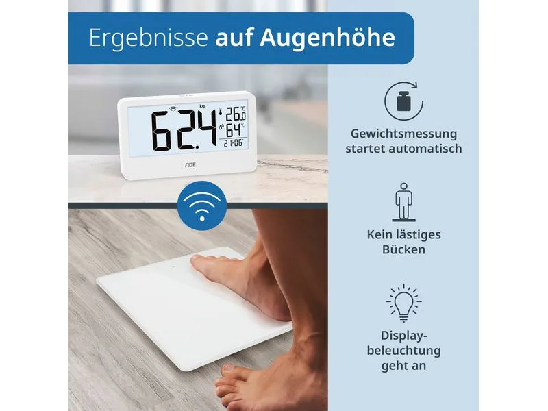 ADE Personenwaage Ronja BE2500-1/-2 Weiss ADE Personenwaage Ronja BE2500-1/-2 Weiss