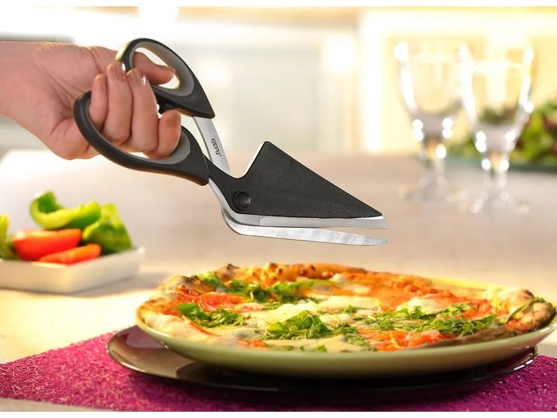 GEFU Pizzaschneider Pezzo Schwarz/Silber