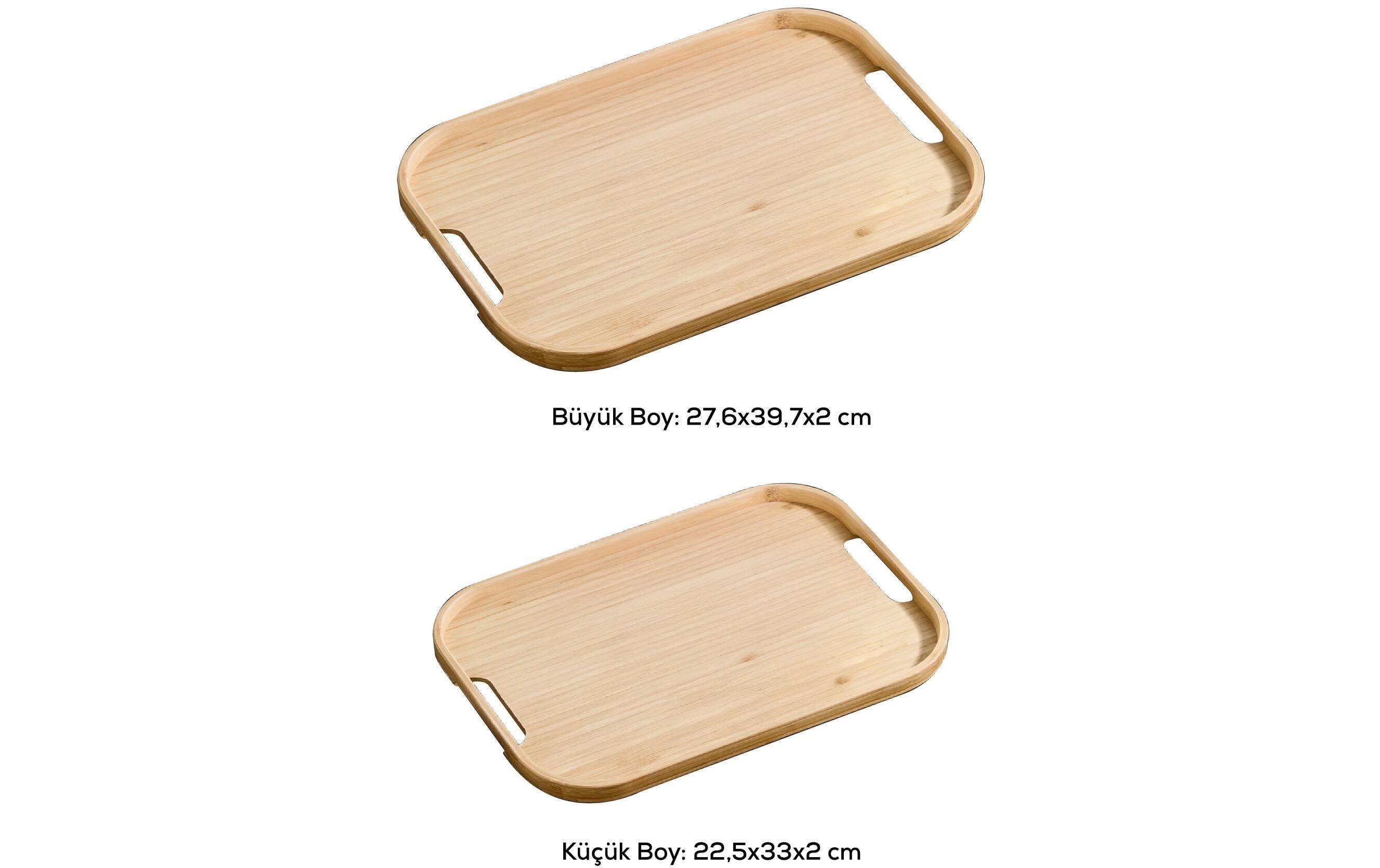 Hermia Serviertablett Acero 2-teilig, Braun