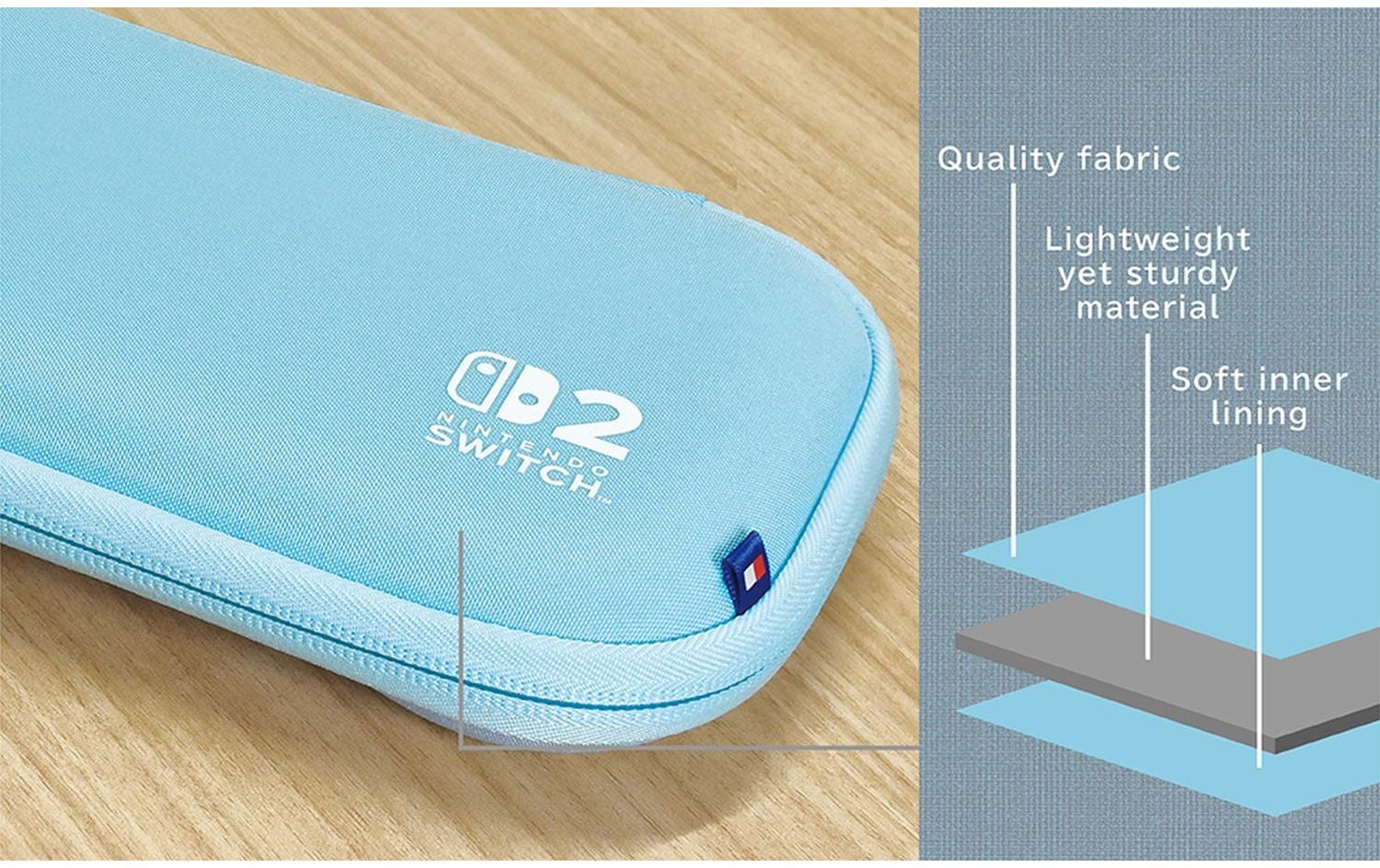 Hori Nintendo Switch 2 Tough Pouch – Light Blue