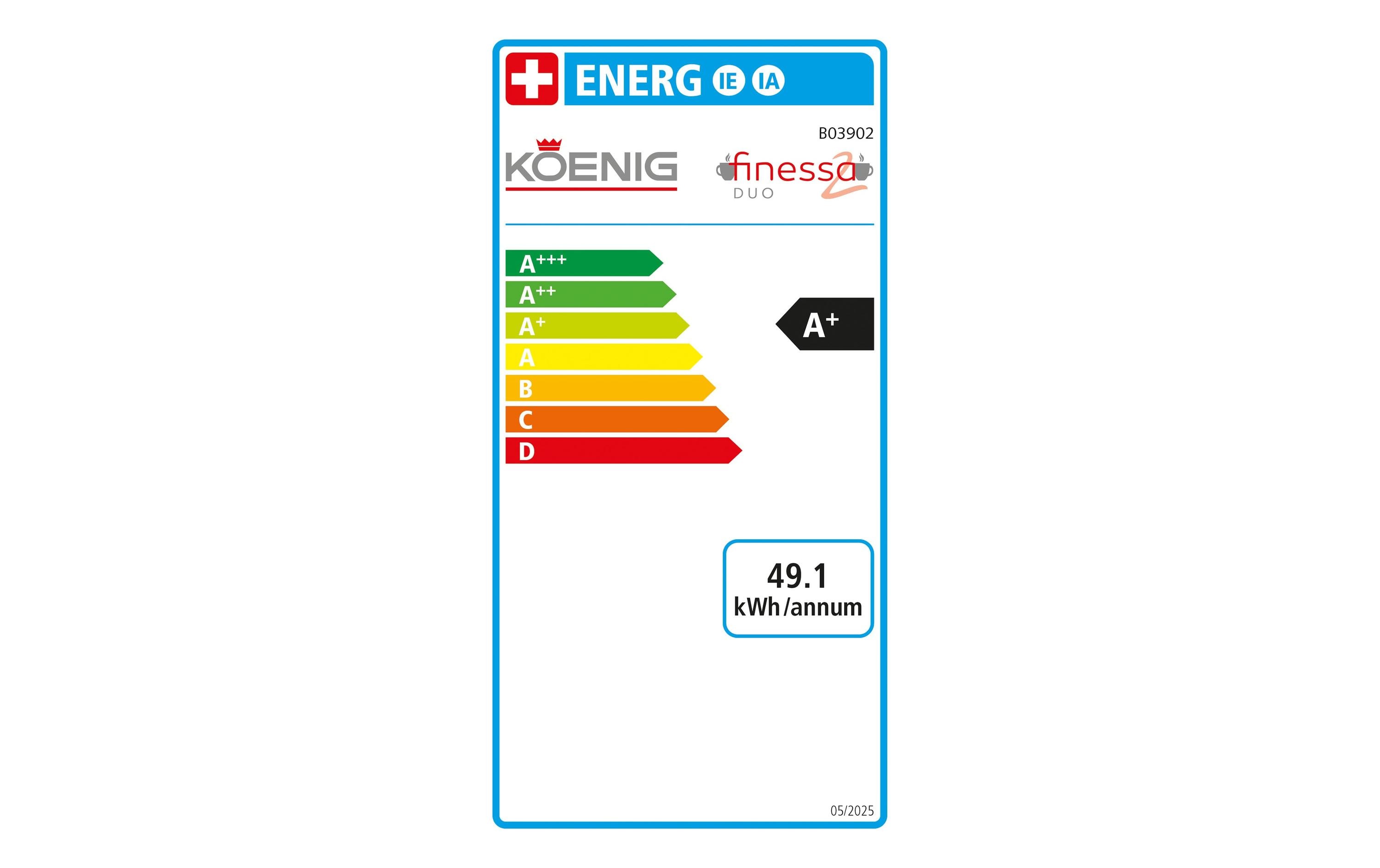 Koenig Kaffeevollautomat Finessa Duo Anthrazit