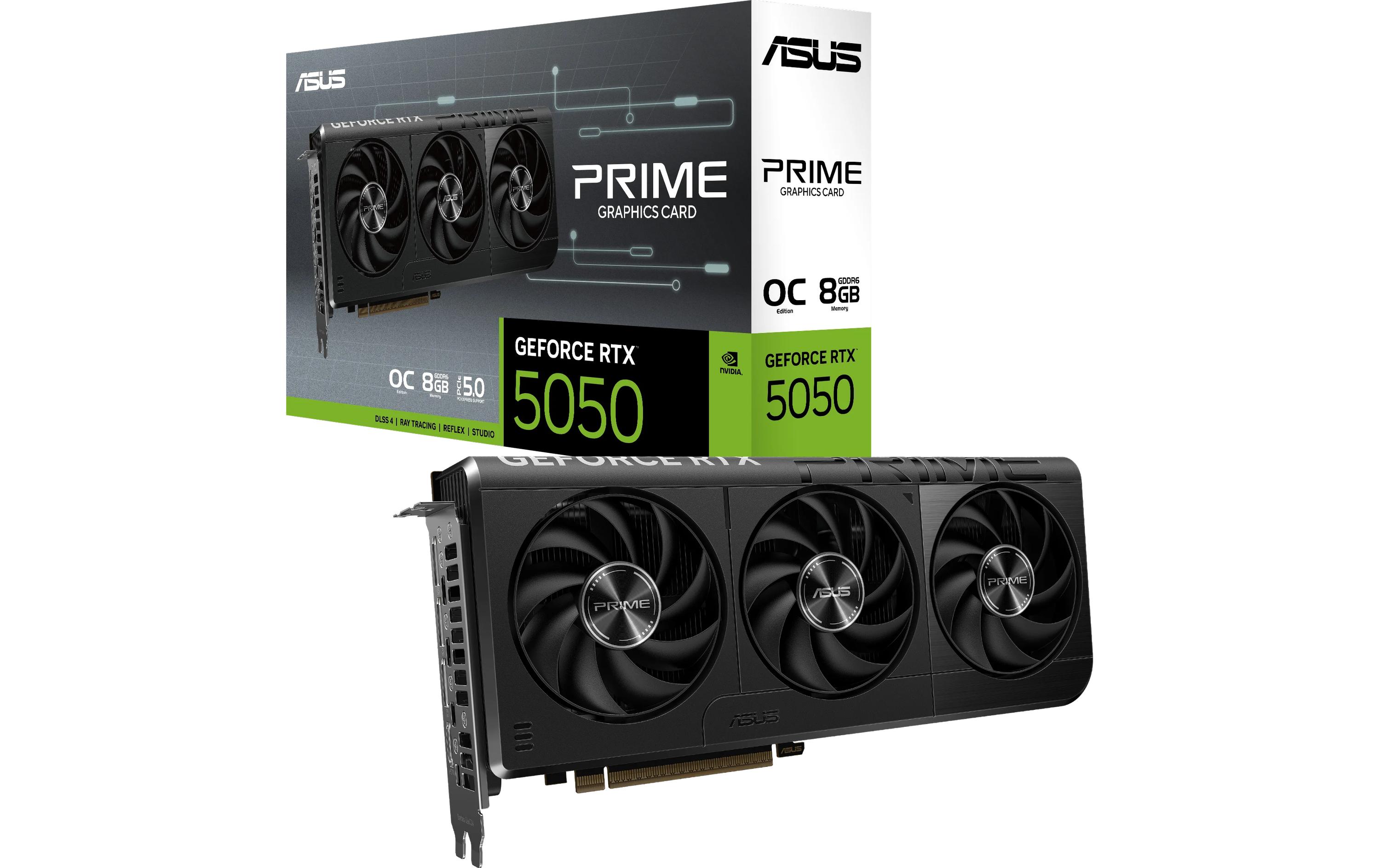 ASUS Grafikkarte Prime GeForce RTX 5050 O8G GDDR6 ASUS Grafikkarte Prime GeForce RTX 5050 O8G GDDR6