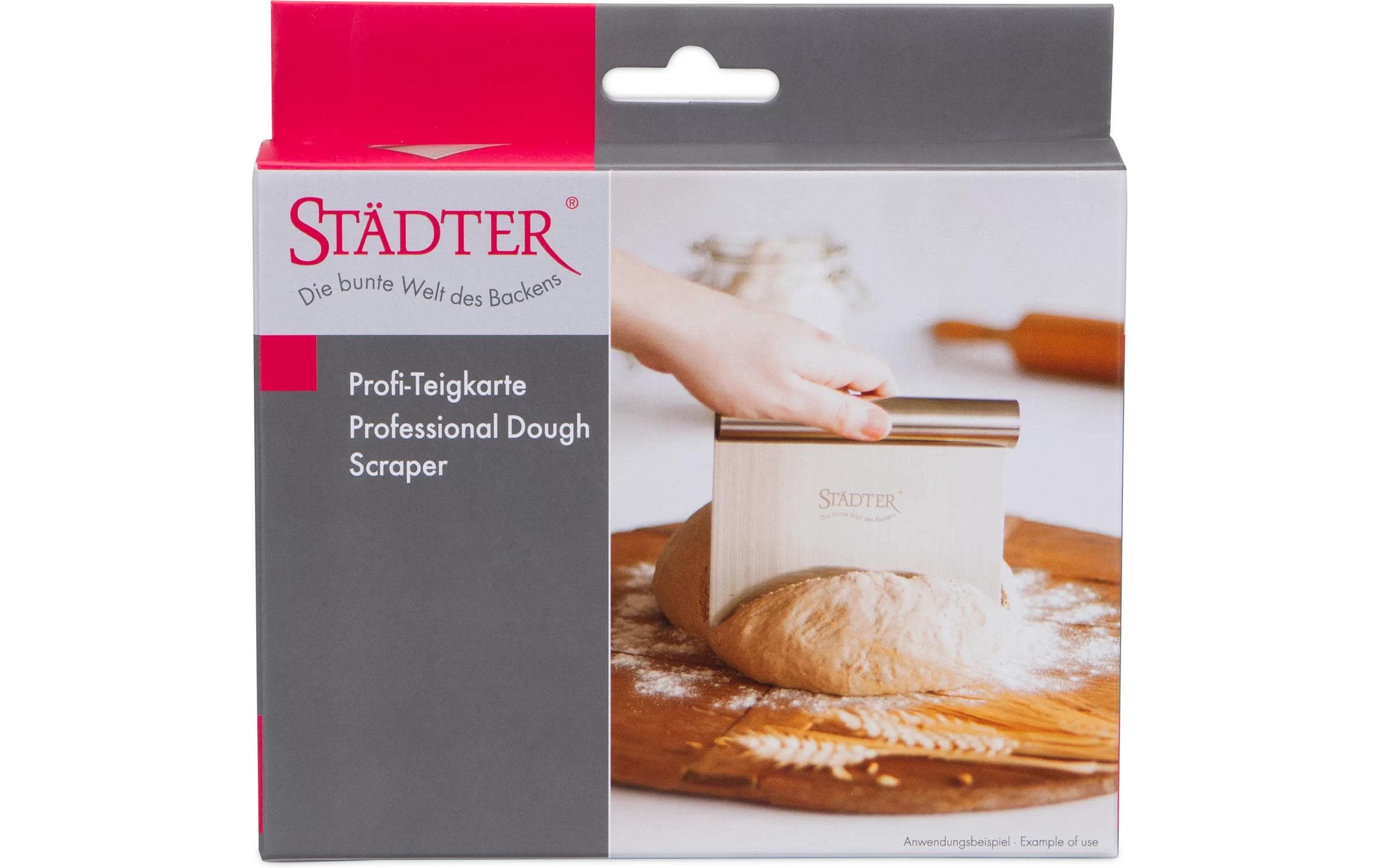 Städter Teigkarte Profi Silber, 15 x 12 cm