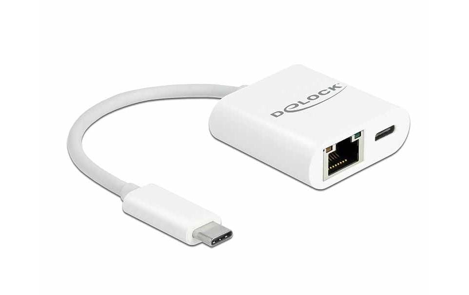 Delock Netzwerk-Adapter 65402 USB-C - RJ45 mit PowerDelivery Delock Netzwerk-Adapter 65402 USB-C - RJ45 mit PowerDelivery
