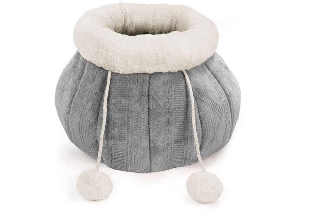 Record Korbhöhle Pompon 35 x 35 x 23 cm, Grau