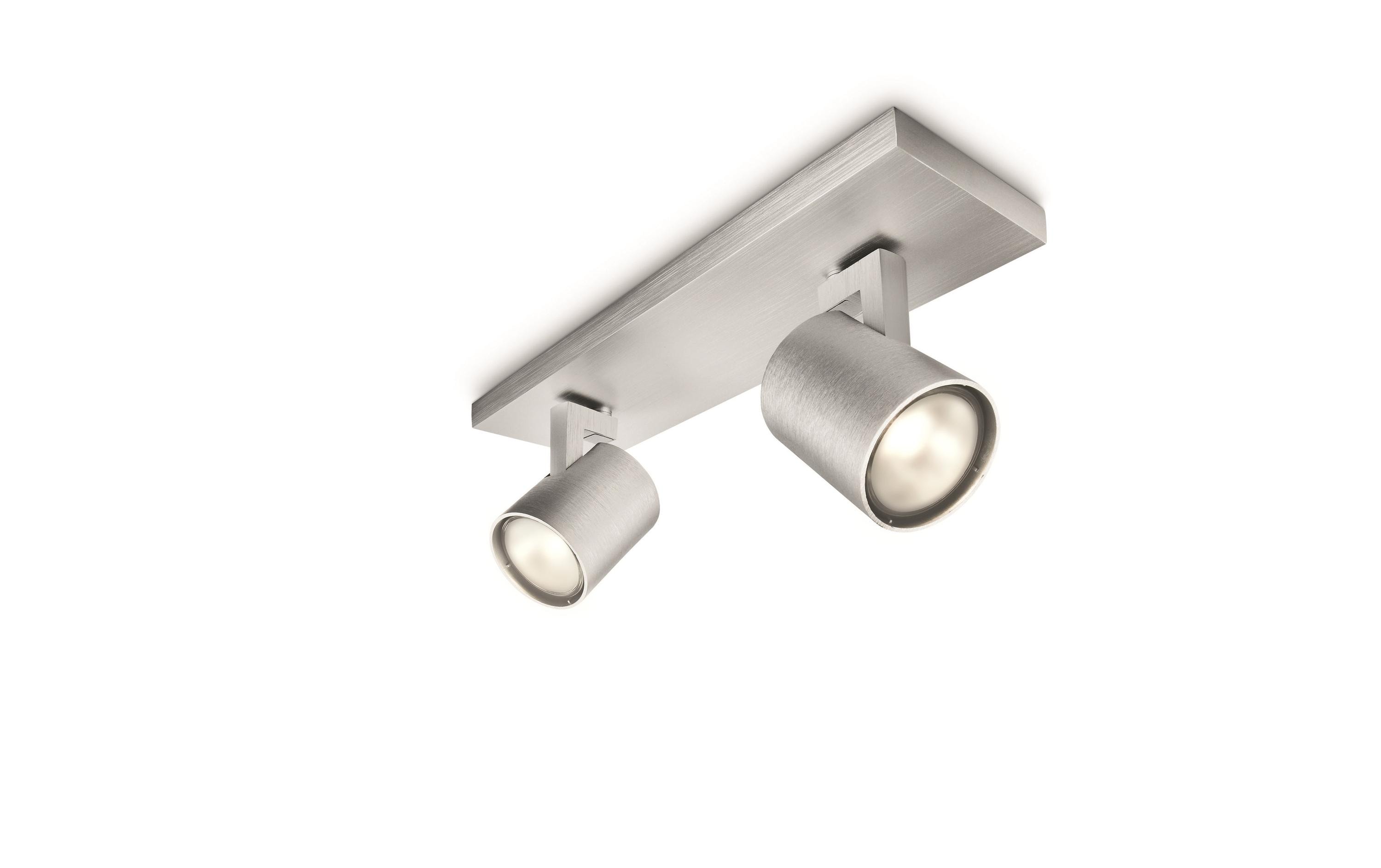 Philips Aufbauspot Runner, 2 x GU10, 20 W, Silber Philips Aufbauspot Runner, 2 x GU10, 20 W, Silber