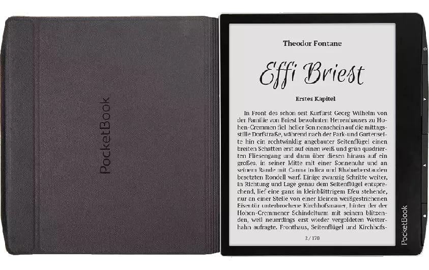 PocketBook E-Book Reader Schutzhülle Flip Cover Shiny Beige