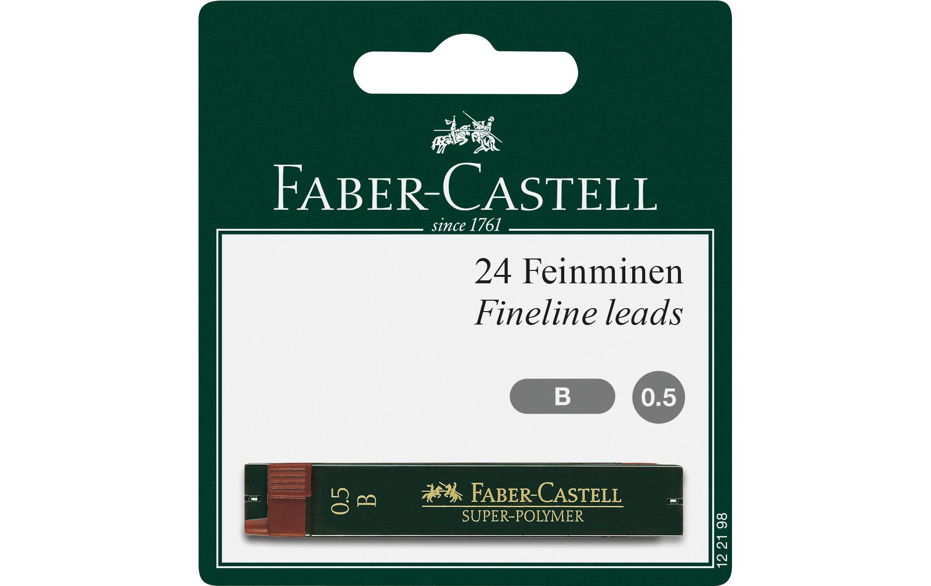 Faber-Castell Schreibmine Feinmine Super Polymer 0.5 mm, Schwarz Faber-Castell Schreibmine Feinmine Super Polymer 0.5 mm, Schwarz