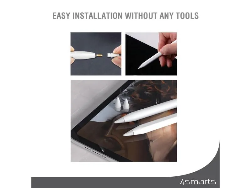 4smarts Eingabestiftspitze Apple Pencil (1.Gen./2.Gen.) Weiss