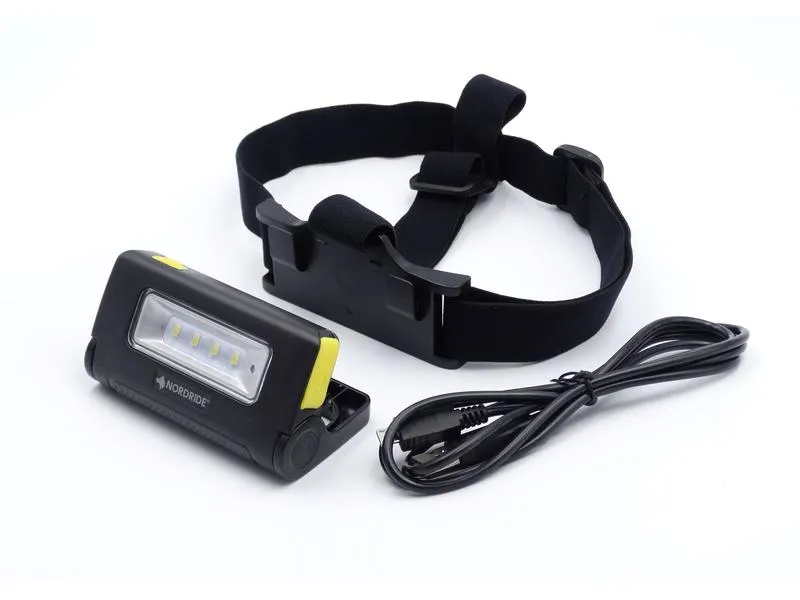 Nordride Stirnlampe DUO Schwarz, 300 lm, IP 65 Nordride Stirnlampe DUO Schwarz, 300 lm, IP 65