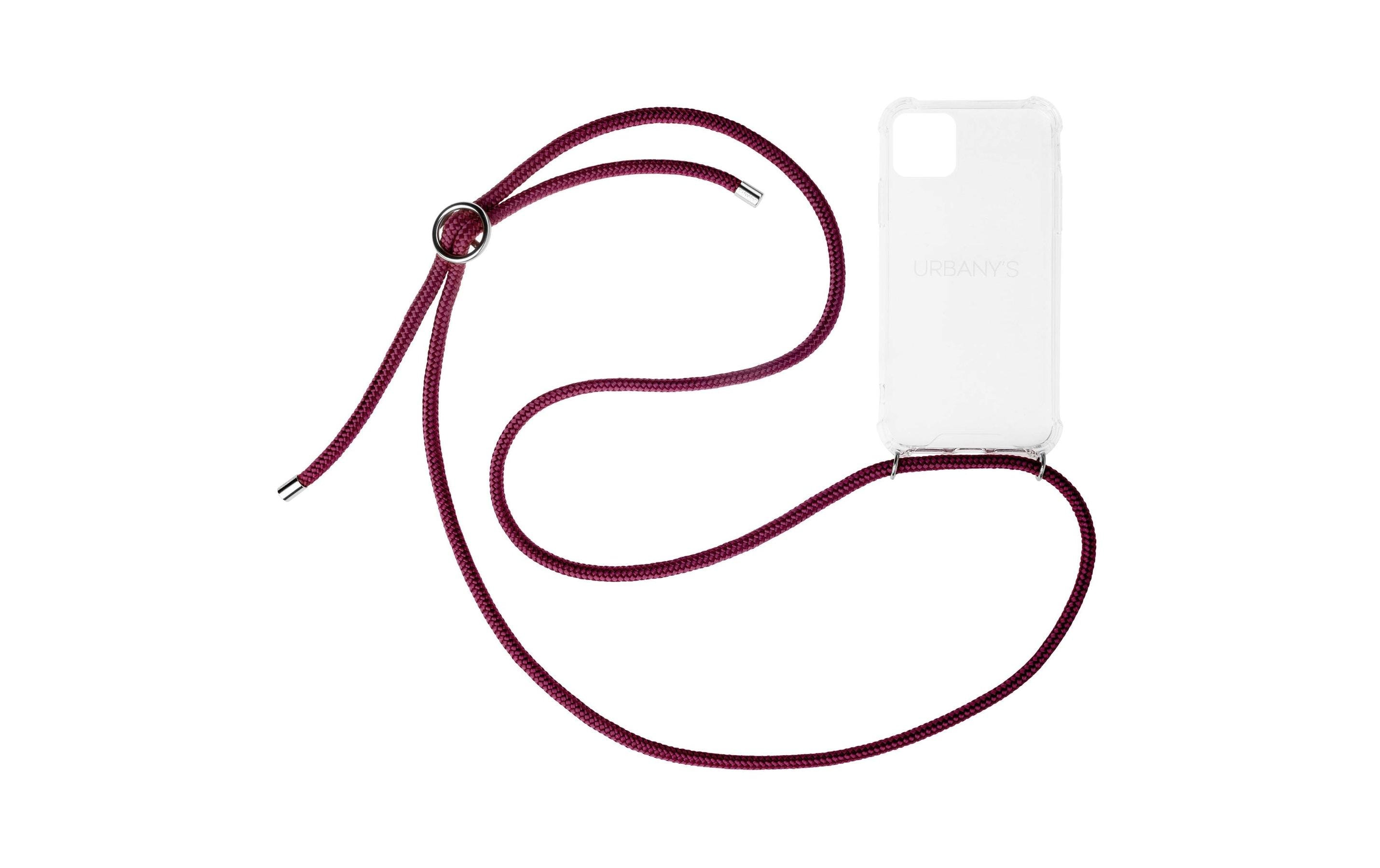 Urbany's Necklace Case iPhone 15 Plus Red Wine