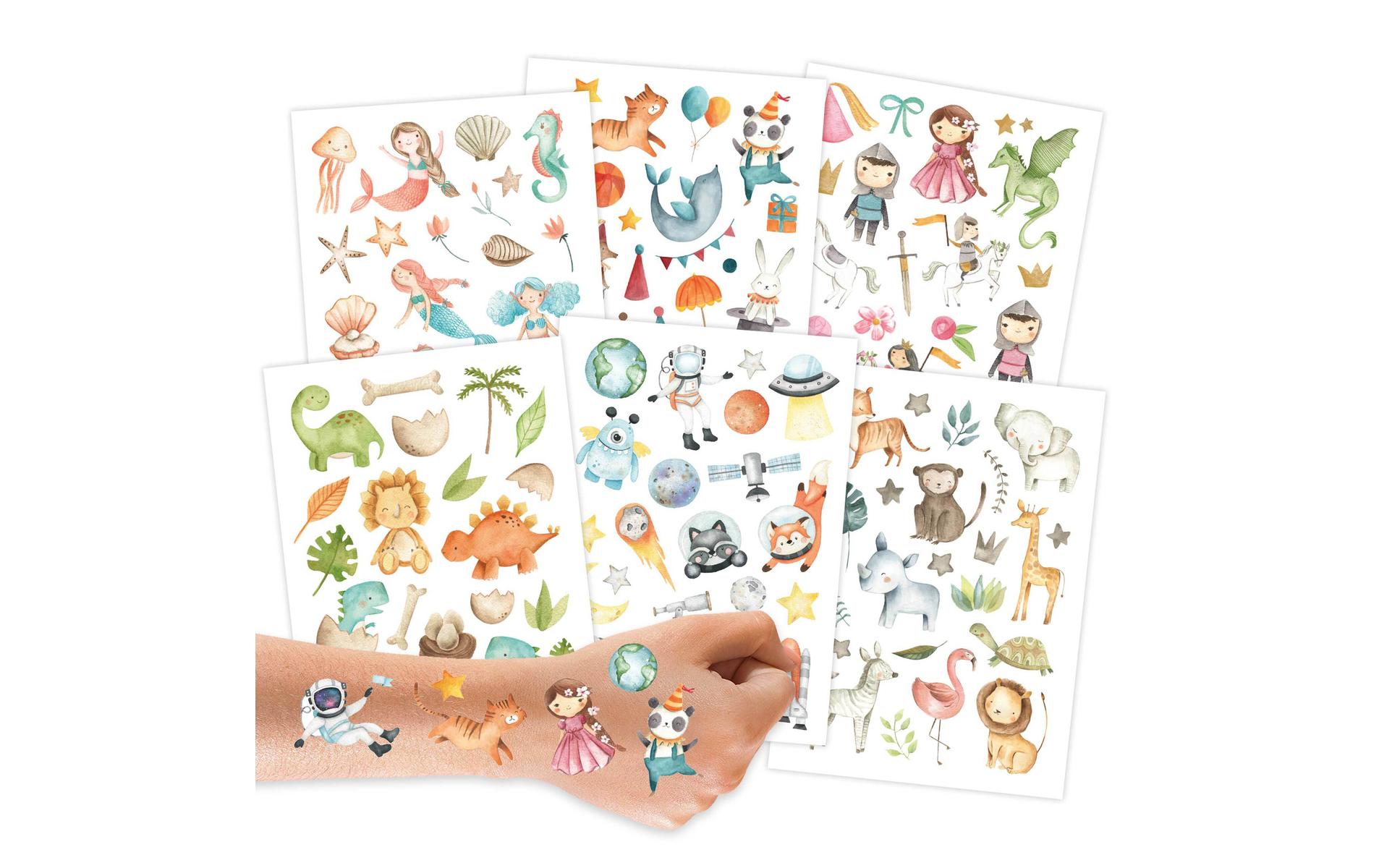 Papierdrachen Tattoo Set Bunter Mix Papierdrachen Tattoo Set Bunter Mix