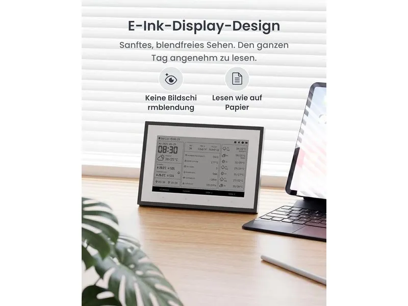 SwitchBot E-Ink-Home-Dashboard Digital Schwarz SwitchBot E-Ink-Home-Dashboard Digital Schwarz