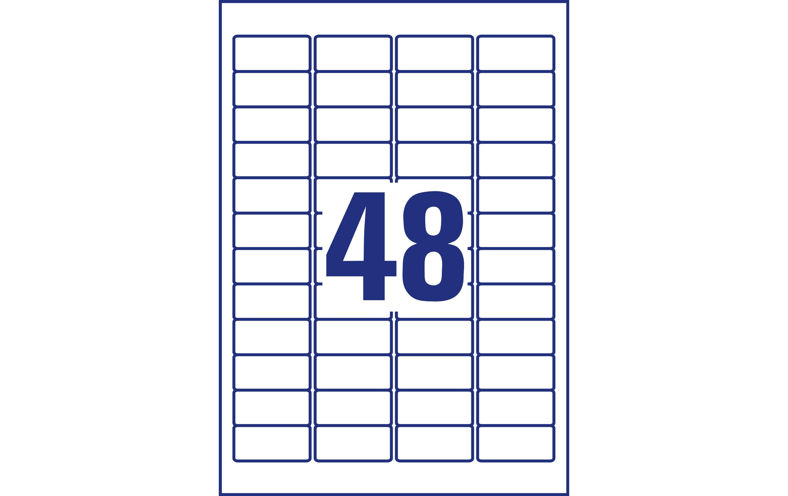 Avery Zweckform Mini-Etiketten Stick + Lift 45.7 x 21.2 mm, 25 Blatt