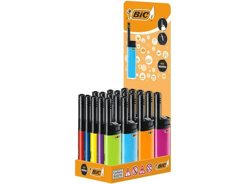 BIC Hybrid-Feuerzeug J38 Wand, Assortiert, 20er-Pack BIC Hybrid-Feuerzeug J38 Wand, Assortiert, 20er-Pack