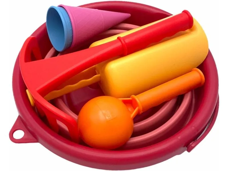 Schildkröt Funsports 7in1 Sand Toys Falteimer Set Rot