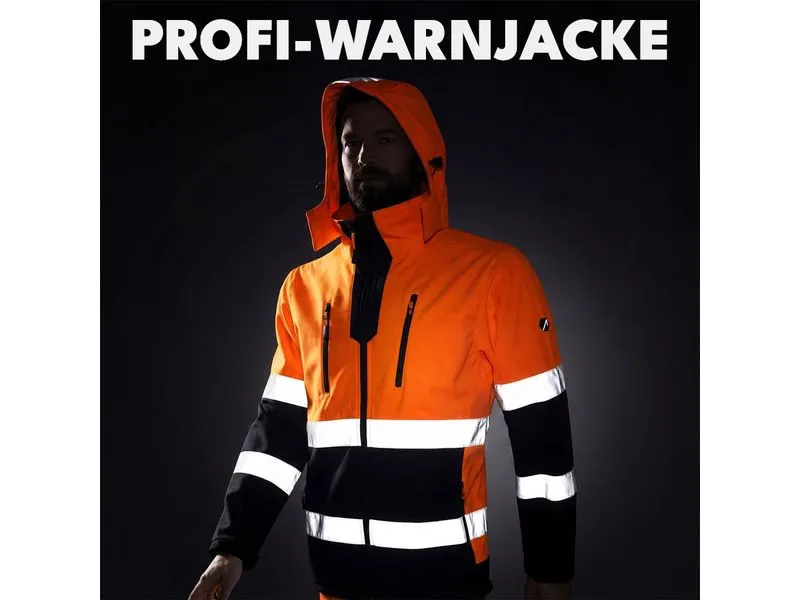 ACE ACE Neon Softshell-Warnjacke – L Neon, Softshell, Orange, L ACE ACE Neon Softshell-Warnjacke – L Neon, Softshell, Orange, L