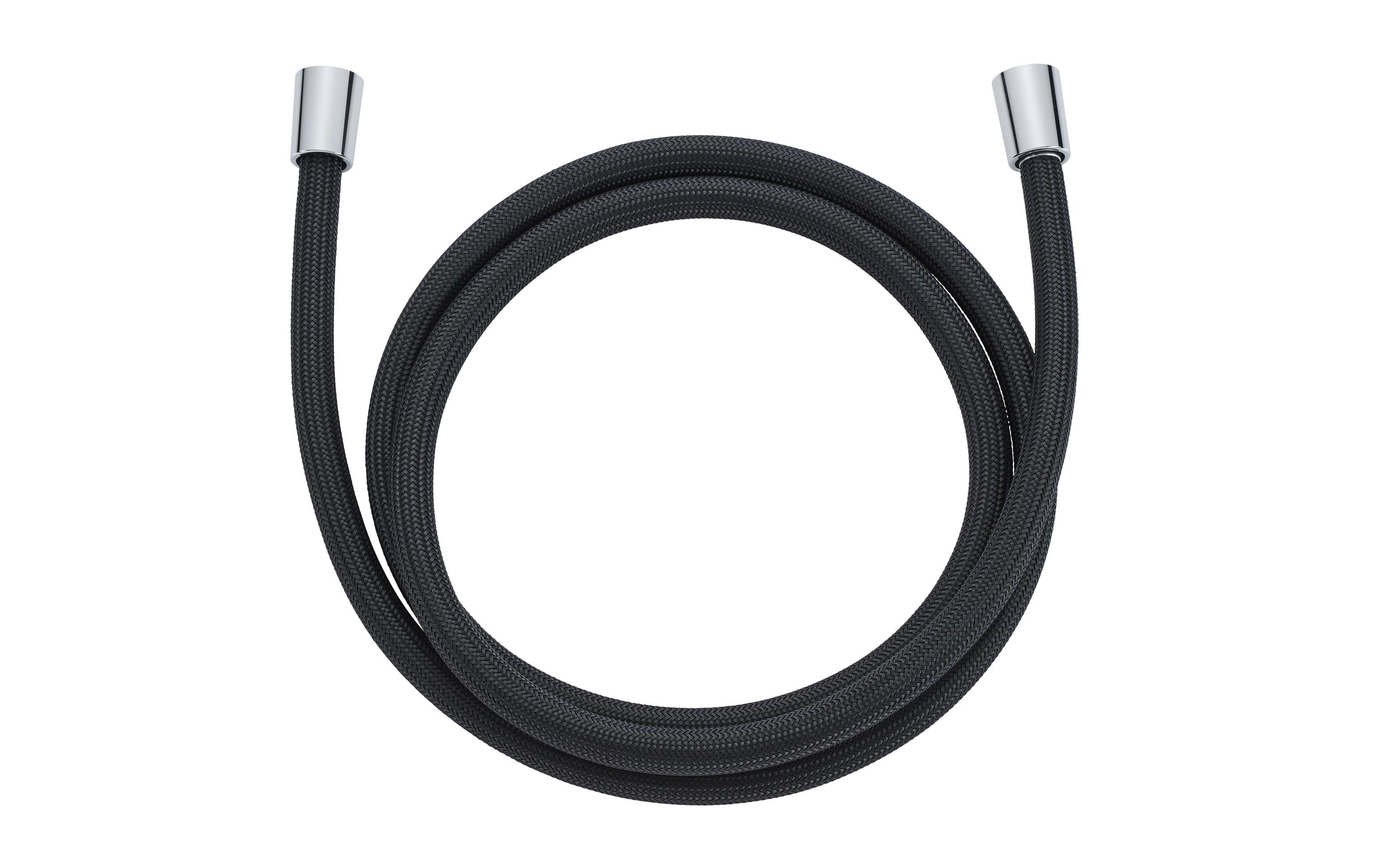 diaqua® Duschbrauseschlauch CHROMALUX Zero, Schwarz 150 cm